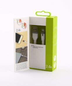 Alternative view of Muvit White Flat Cable Charge & Synchro Lightning MFI 2M 2.4A