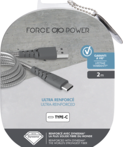 Alternative view of Force Power Charging Cable Type-C 2m