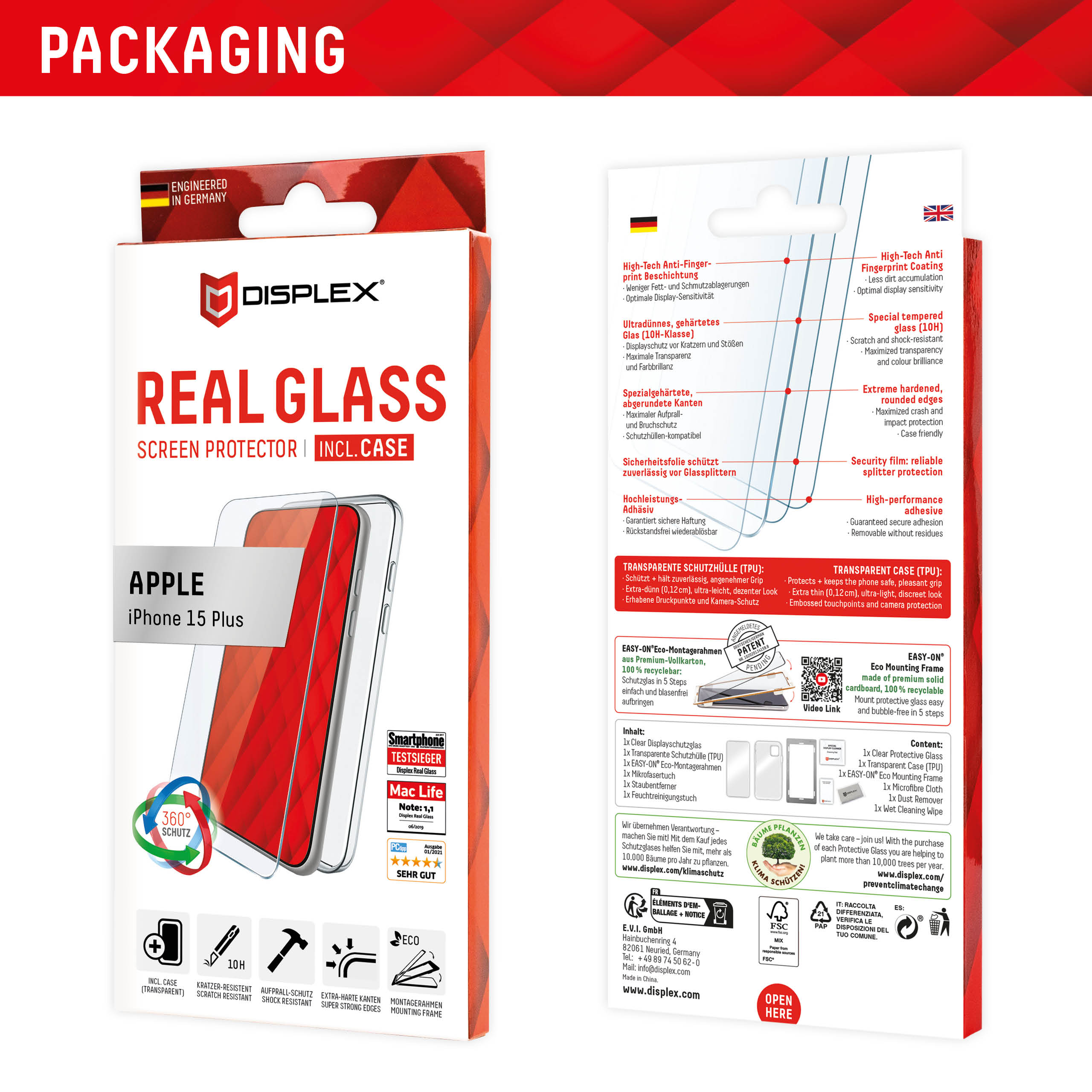Real Glass + Case Apple iPhone 15 Plus - Image 4