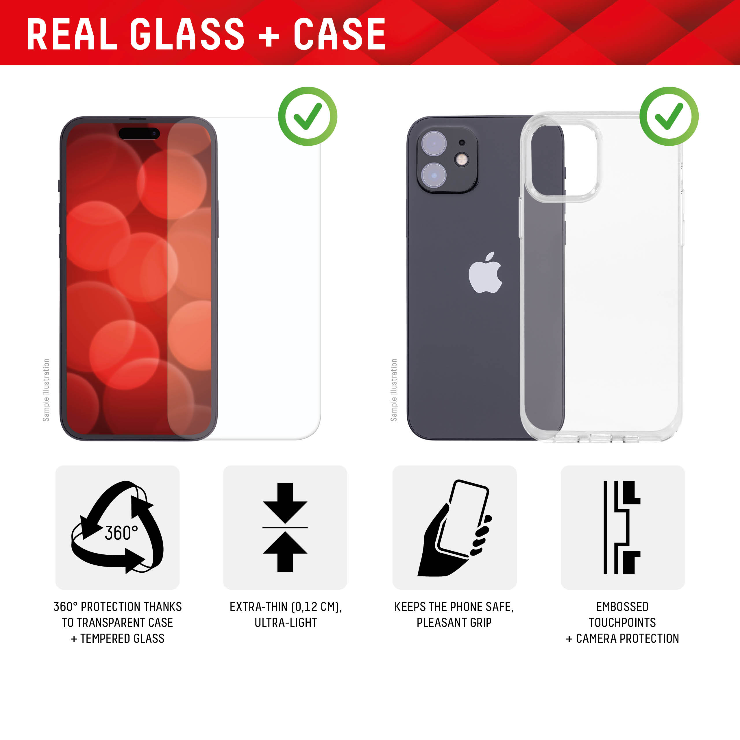 Real Glass + Case Apple iPhone 15 Plus - Image 3
