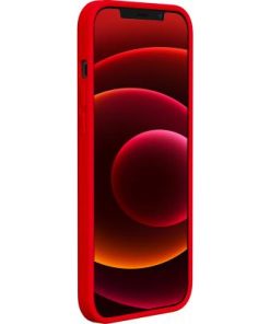 Alternative view of iPhone 12 Pro Max SoftTouch Silicone Case Red Bigben