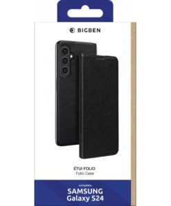 Alternative view of Bigben Video stand folio case Galaxy S24  Black
