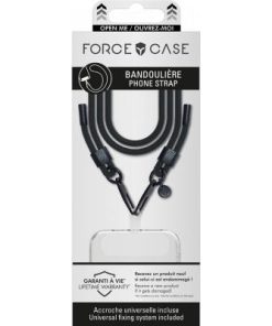 Alternative view of Force Case Adjustable Length Phone Strap Cord Black - Universal