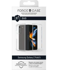 Alternative view of Force Case Samsung G Z Fold 5 DUO Reinforced Case Transparent - Lifetime Warranty
