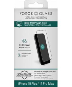 Alternative view of Force Glass iPhone 15 Plus 2.5D Original Screen protector - Lifetime Warranty