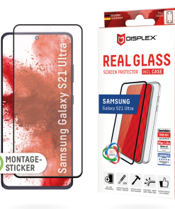 Displex Samsung Galaxy S21 Ultra 5G full cover glass + case