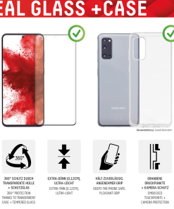 Alternative view of Displex Samsung Galaxy S21 Ultra 5G full cover glass + case