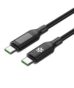 Alternative view of Celly USB-C to USB-C Cable 100W with LED Display [Power delivery]
