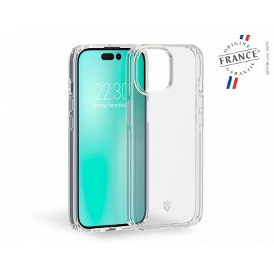 Force Case iPhone 15 Pro FEEL Made in France certified reinforced Case Transparent - Lifetime Warranty