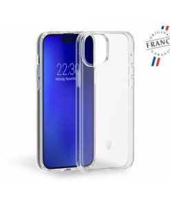 Force Case Phone 15 Plus PULSE Made in France certified Reinforced Case Transparent - Lifetime Warranty