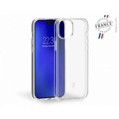 Force Case Phone 15 Plus PULSE Made in France certified Reinforced Case Transparent - Lifetime Warranty