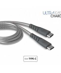 Force Power USB C to USB C Ultra-reinforced Cable 1,2m Gray - Lifetime Warranty