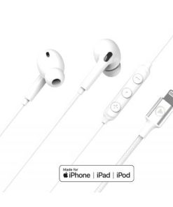 Force Play Lightning In-Ear Earphones Reinforced design White - Lifetime Warranty
