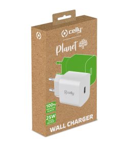 Alternative view of Celly - GRSTC1USBC25W - 25W USB-C Wall Charger