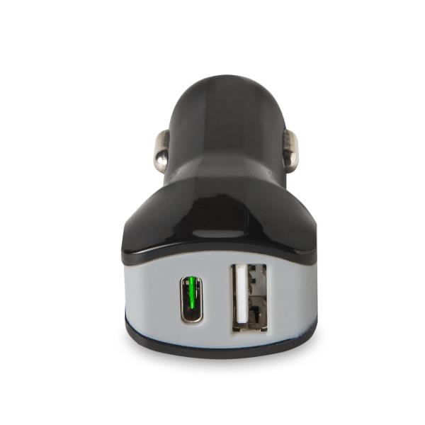 Celly - CCTYPECUSB - 17W USB-A/USB-C Car Charger - Image 2