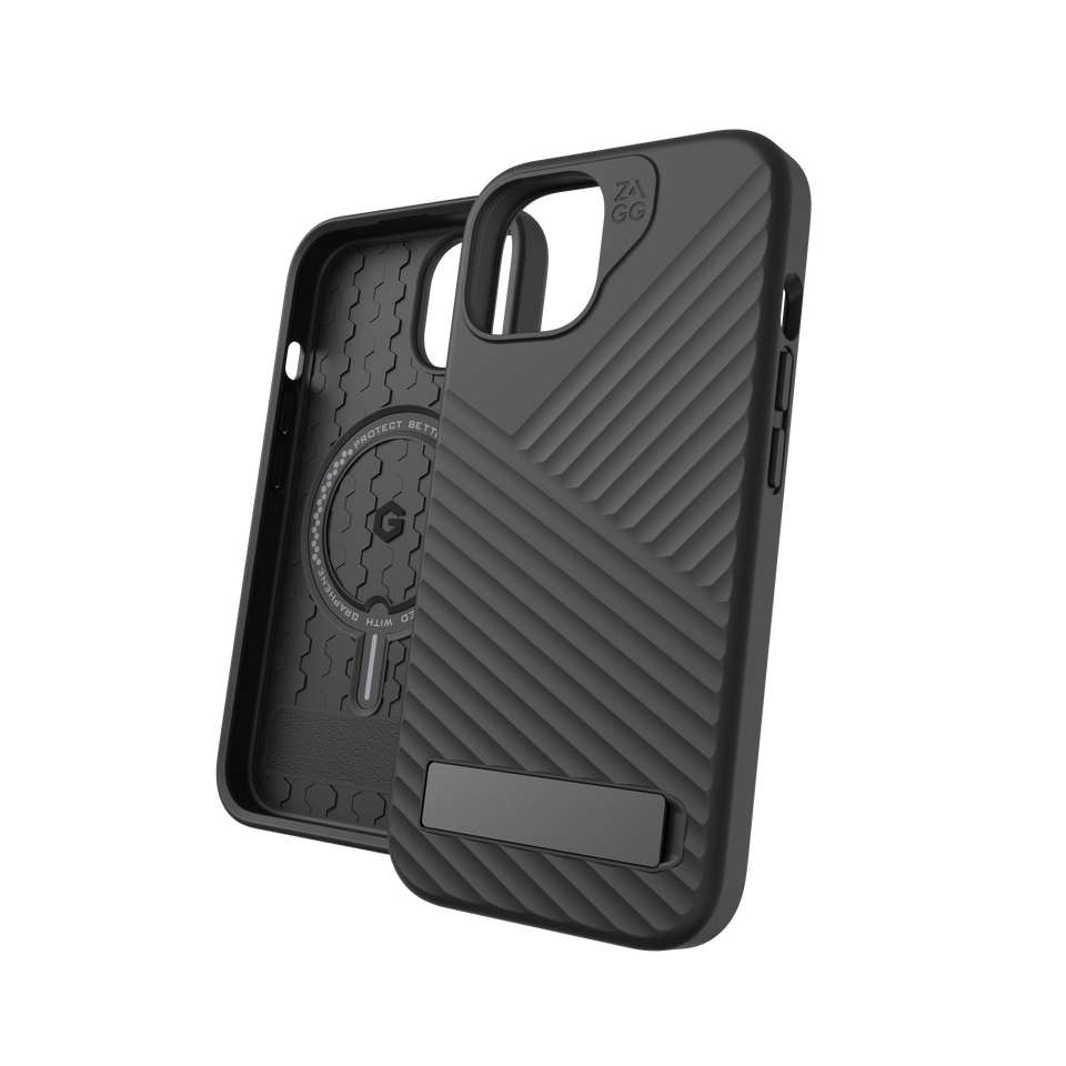 ZAGG Denali Snap w/ kickstand For iPhone 15/14/13 MagSafe Compatible Case with Dual Layer Impact Protection