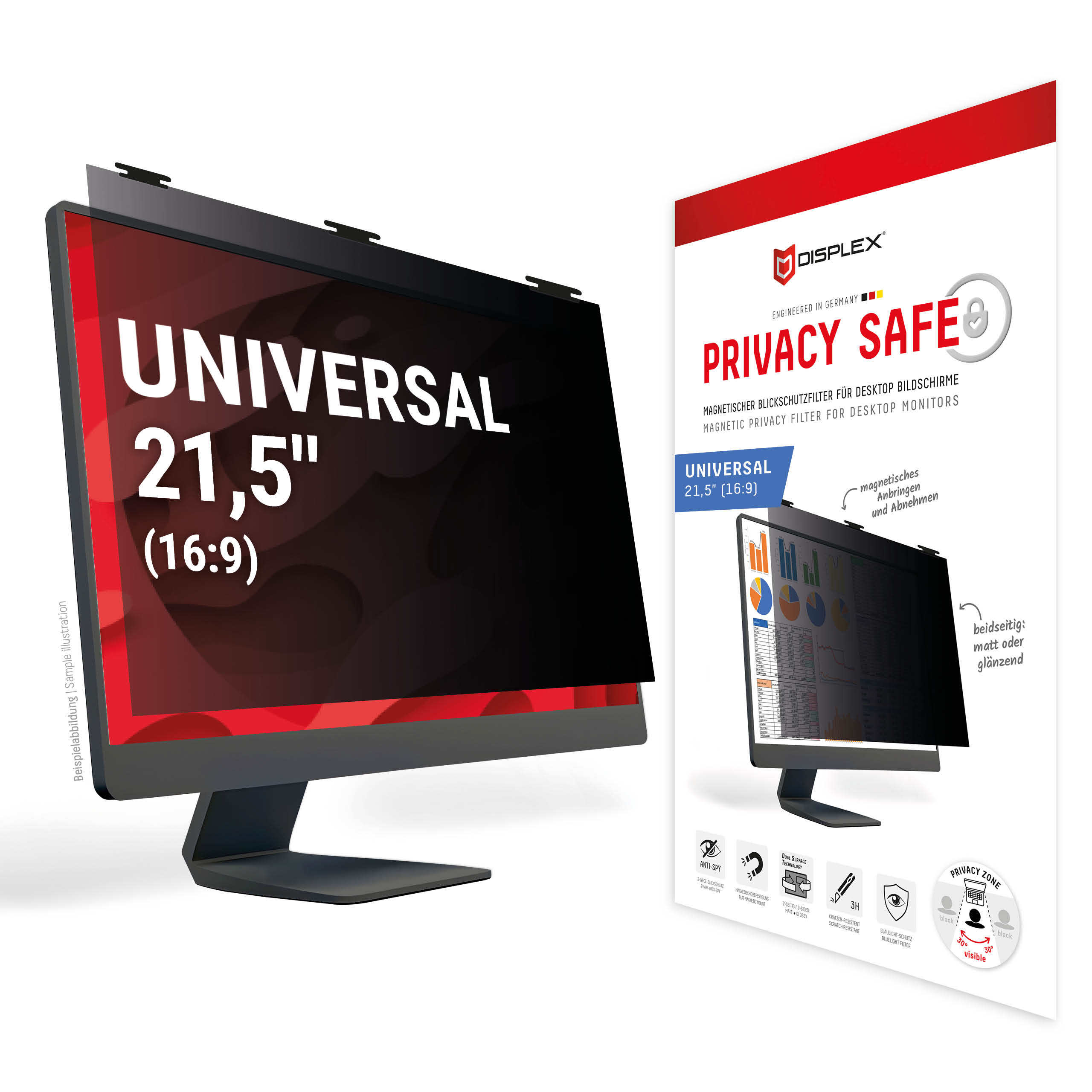DISPLEX Privacy Safe Desktop Uni 21,5" (16:9)