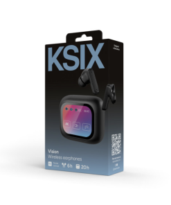 Alternative view of KSIX Vision Wireless Headphones, 2.01‘’ TFT display, ANC, Aut. 6+20 h, Touch control, Call, Voice assistance, Black